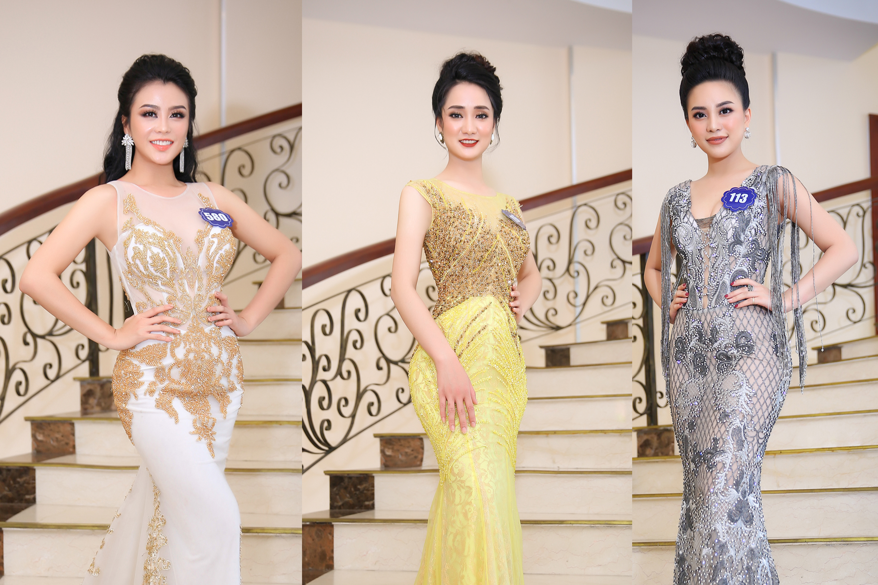 Hoa hậu Biển Việt Nam toàn cầu tỏa sáng rạng rỡ trong bộ ảnh dạ hội sang trọng