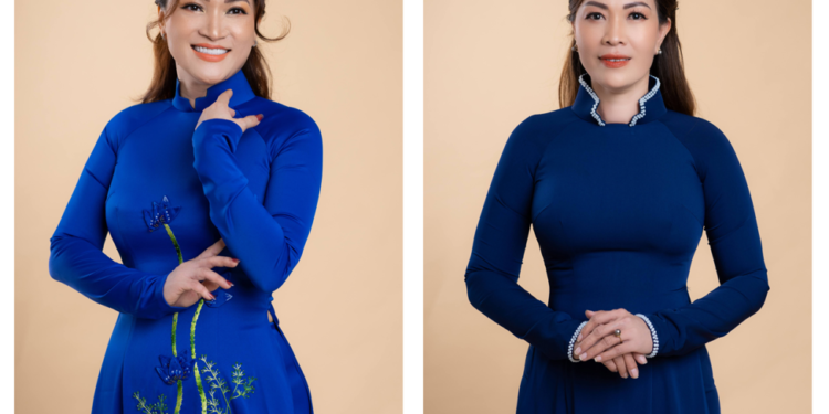 Thí sinh Hoa Hậu Doanh Nhân Á – Âu 2022 khoe sắc trong tà áo dài của nhà thiết kế Việt Hùng