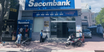Phòng giao dịch Cam Ranh (trực thuộc Chi nhánh Khánh Hòa) - Ảnh: Sacombank