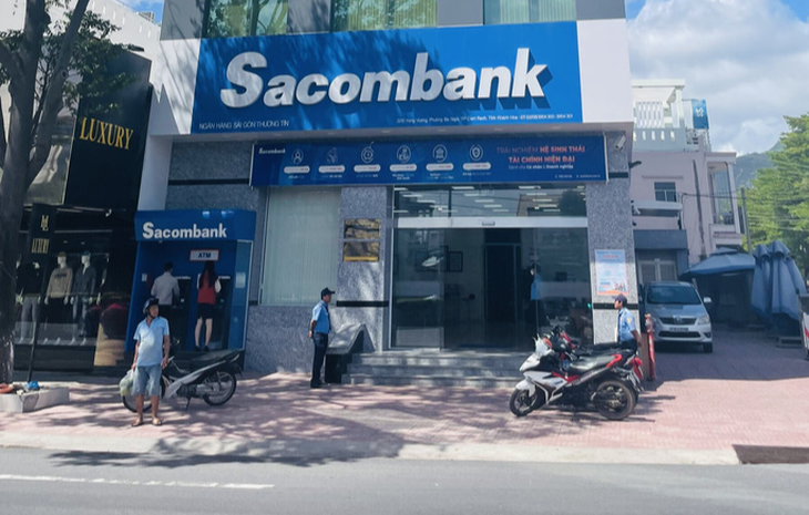 Phòng giao dịch Cam Ranh (trực thuộc Chi nhánh Khánh Hòa) - Ảnh: Sacombank